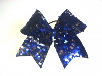 Two colored sequin cheer bow