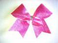 Metallic Hologram Dot Cheer Bow